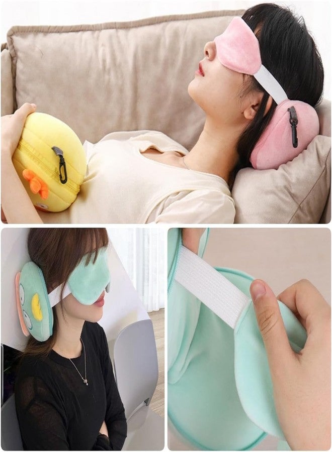 SHOPLUV Pillow with Eye Mask for Kids, Teenagers, Travel Accessories for Airplane,Neck Pillow,Travel Pillow with Eye Mask for Sleeping, Multicolor & Design - Image 3